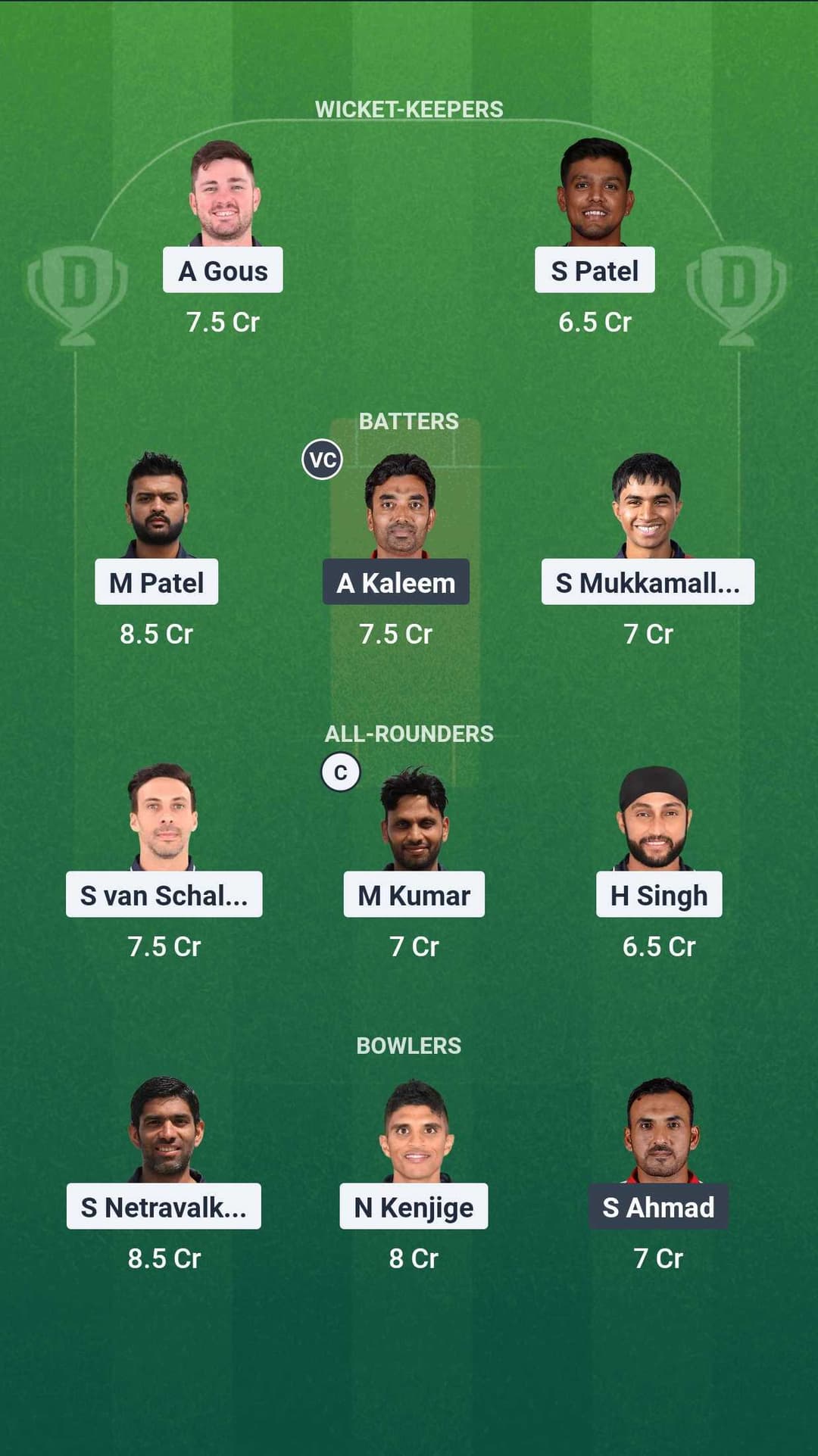 USA vs Oman Dream11